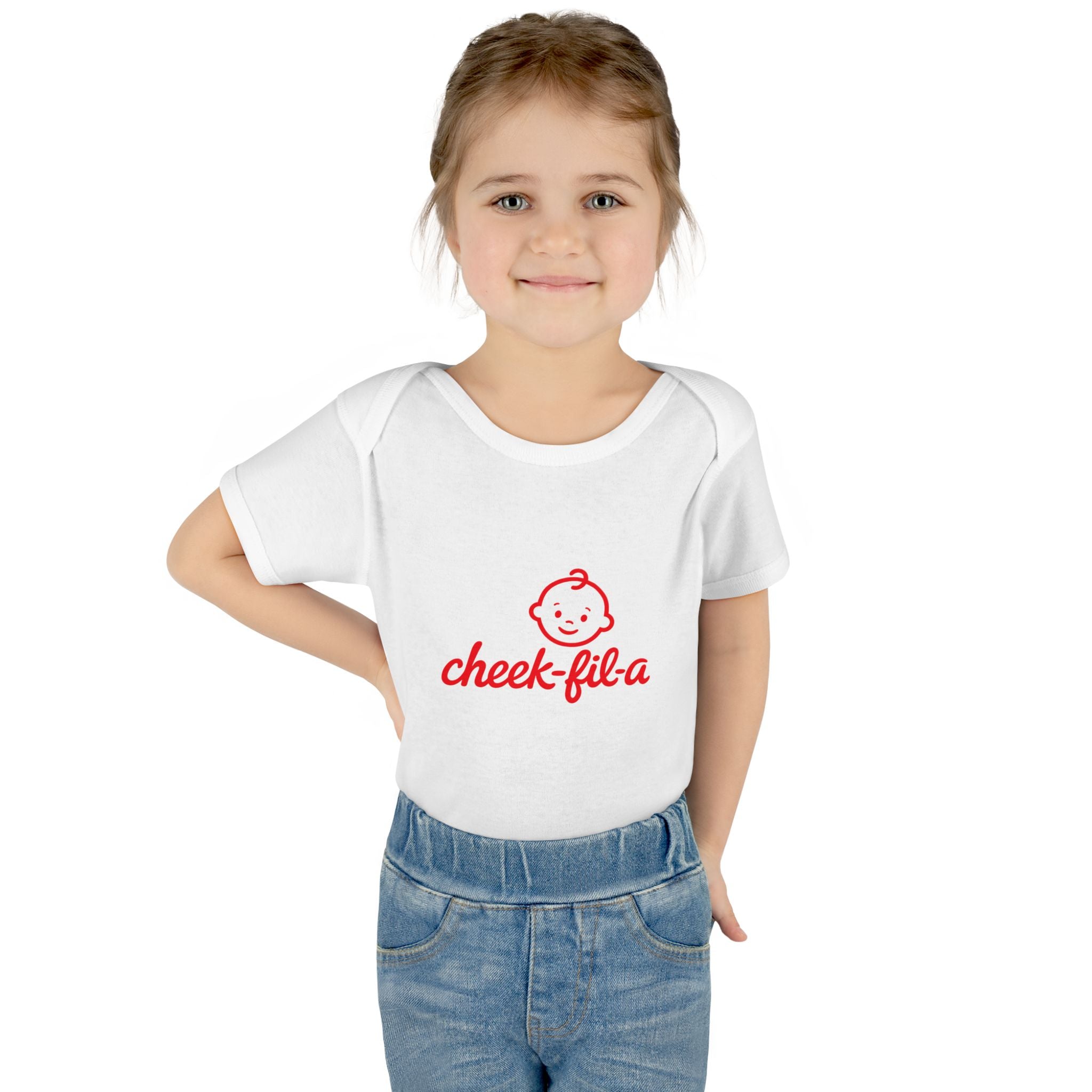 Infant Bodysuit — "Baby Cheeks Like Tender Chicken Nuggets" Cute Funny Baby Onesie