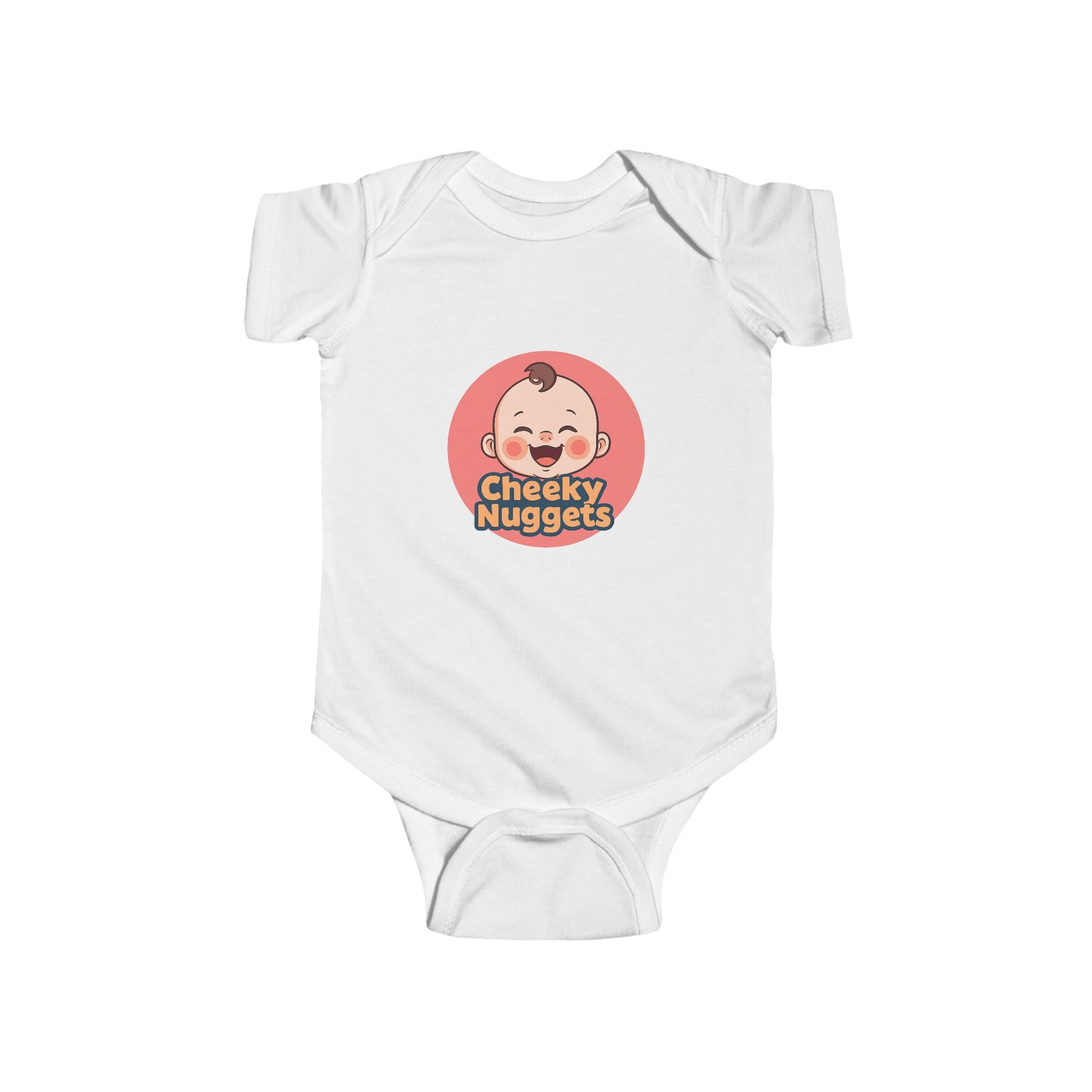 Baby Onesie — "Baby cheeks so big you could just eat them like chicken nuggets" Cute Baby Bodysuit