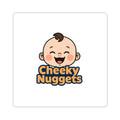Cheeky Nuggets Baby Face Kiss-Cut Sticker — Cute Nursery Decal for Laptops, Water Bottles & Baby Shower Favors